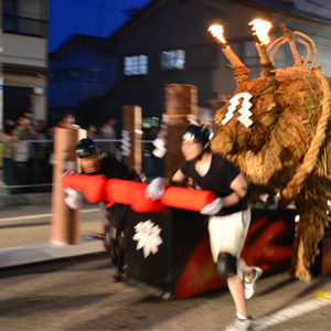 源平火牛祭りに毎年出場！