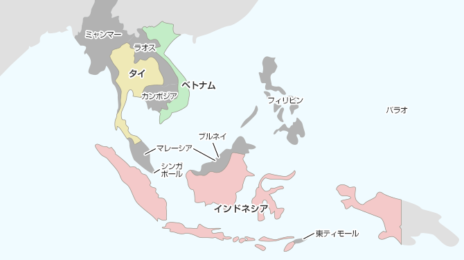 東南アジア地図