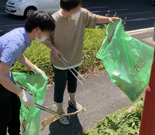 金山橋支店・中村支店 クリーンウォーキングを行いました