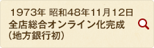 1973年 昭和48年11月12日 全店総合オンライン化完成（地方銀行初）