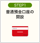 STEP1：普通預金口座の開設