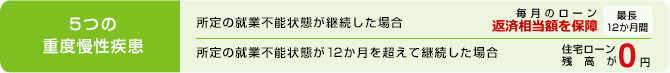 5つの重度慢性疾患