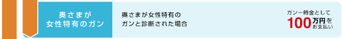 奥さまが女性特有のガン