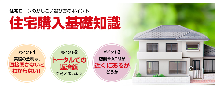 住宅ローンのかしこい選び方のポイント 住宅購入基礎知識